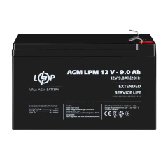 Акумулятор AGM LogicPower LPM 12V 9 Ah